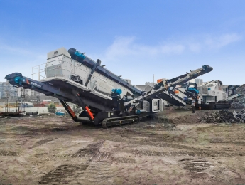 广州白云时产150-180吨石灰石移动破碎生产线